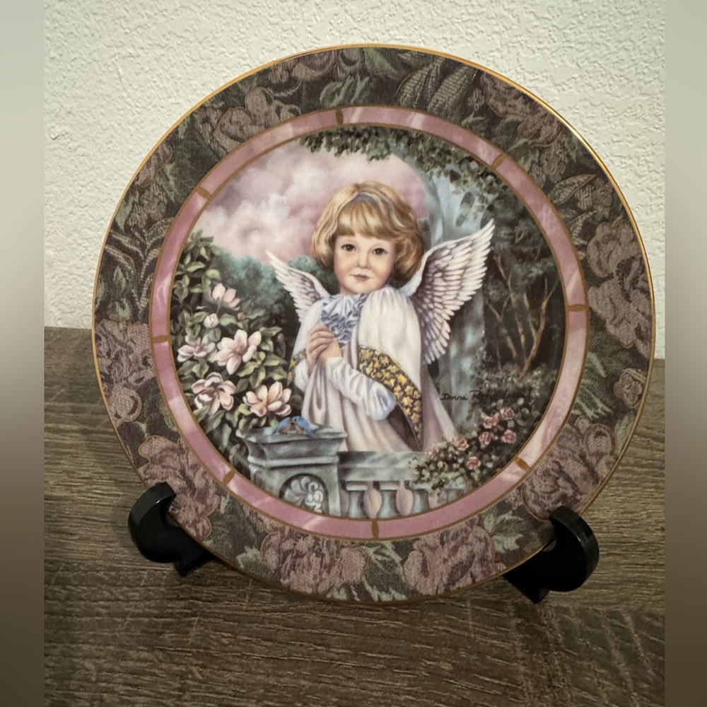 Vintage Gardens of Innocence by Bradford Exchange “Compassion” 1995 Plate